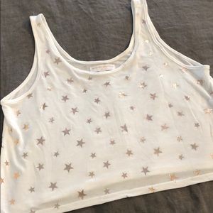 Spiritual Gangster gold star cropped tank